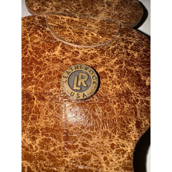 Leatherock USA 7267 Wide Stretch Waist Belt Brown Leather Bronze Buckle Boho L - Picture 16 of 16